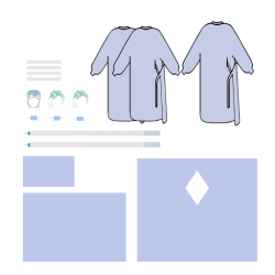 Produktzeichnung des Dental-Sets 1