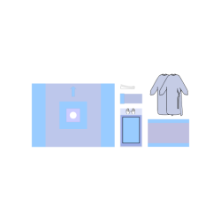 Produktzeichnung des Hand-Fuß-Sets 2