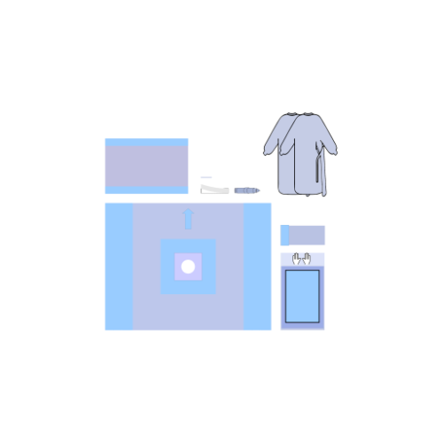 Produktzeichnung des Kniearthroskopie-Sets 2